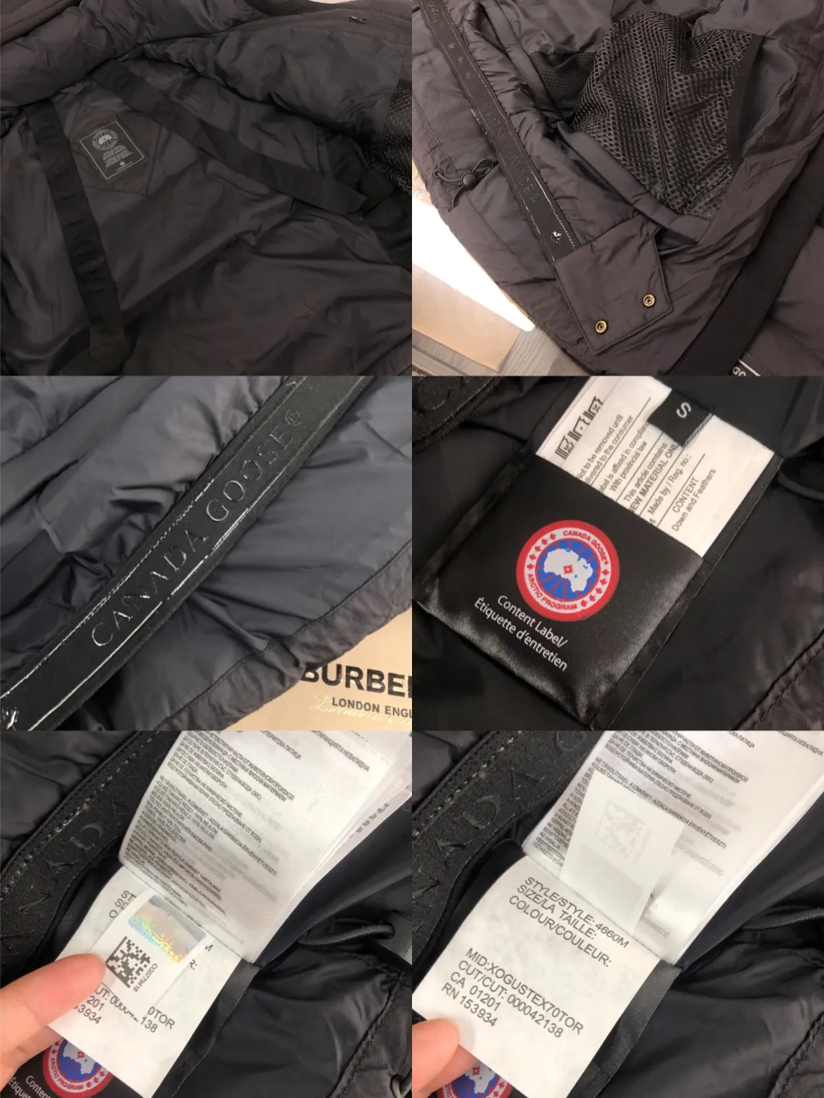 P1020 𝘾𝘼𝙉𝘼𝘿𝘼 𝙂𝙊𝙊𝙎𝙀/Canada Goose Down Jacket Bakery Couple Style 3M Reflective Black Label Parka/Junction Parka is made of CORDURA@'s super-soft EnduraLuxe fabric, which enhances the durability of easy-to-wear parts, making it lightweight and durable. 360-degree reflective strips on the hood improve visibility in low-light environments. 90 white duck down ~ There are also straps inside so that the jacket can be placed on the shoulders to free up hands. The down placket is designed with invisible snap buttons on the two-way zipper to prevent wind and keep warm. Unzipping the zipper from the bottom can increase the range of motion or improve breathability ~ Ribbed knitted cuffs increase comfort and lock in heat, and the hem has an internal drawstring to block cold wind [Wide version] A-line silhouette ➕ Bread suit tailoring design, the wide OS style can cover all body defects and also brings a sense of handsomeness! ! j03 Color: Black Brown Size: XS S M L XL XXL